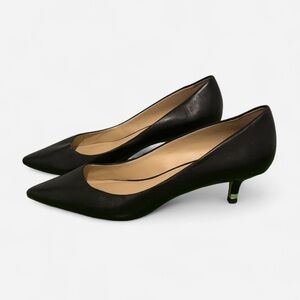 DKNYC Black Pointed Toe Heels